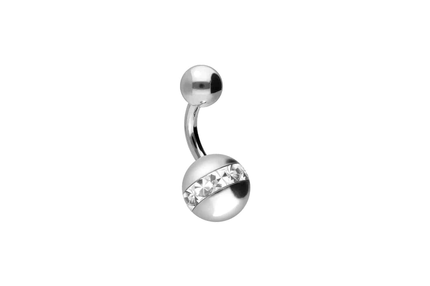 Chirurgenstahl Bananabell Piercing EPOXY-RING- + CHIRURGENSTAHL-KUGEL
